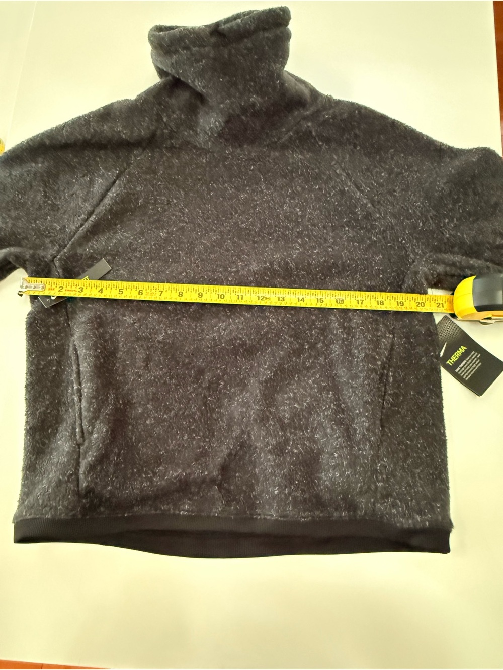 NWT- Nike Therma High-Neck Fleece Pullover Sweater - Dark Charcoal Sz Small - Picture 9 of 12